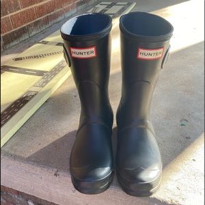 Short Hunter Boots Black